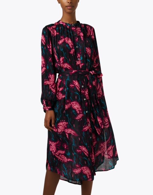 Front image - Megan Park - Samira Multi Print Belted Dress 