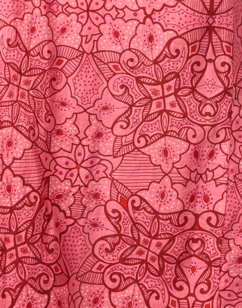 Fabric image - Ro's Garden - Dulce Pink Embroidered Cotton Kurta
