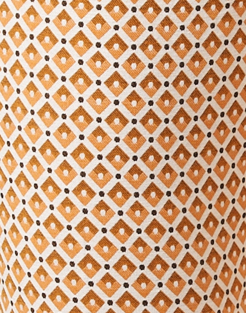 Fabric image - Weekend Max Mara - Papaia Orange Print Stretch Trouser