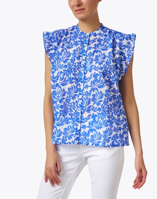 Front image - Ro's Garden - Dawson Blue Print Shirt