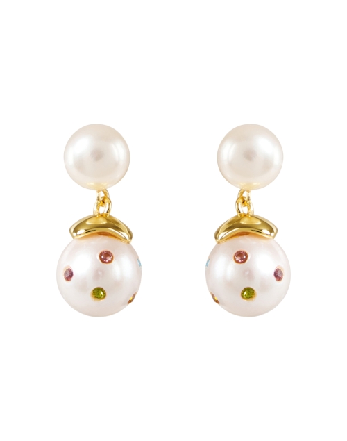Lizzie Fortunato Confetti Pearl Drop Earrings