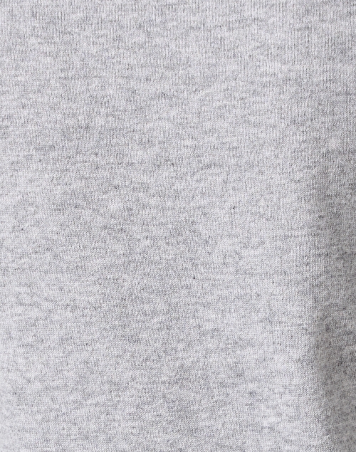 Fabric image - Kinross - Heather Grey Cashmere Polo Sweater