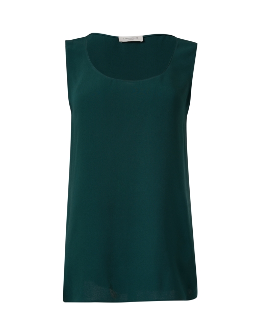 Product image - Lafayette 148 New York - Finley Green Silk Double Georgette Top 