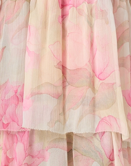 Fabric image - Christy Lynn - Christian Pink Print Chiffon Dress