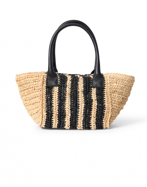 Product image - Laggo - Marina Sand Beige and Black Striped Straw Bag