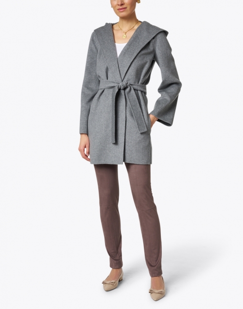 Max Mara Studio - Vidim Grey Melange Cashmere Wool Coat