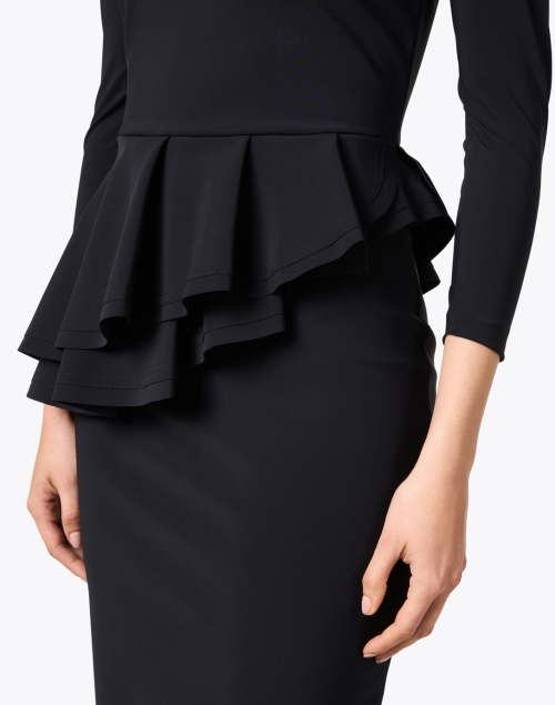 Extra_1 image - Chiara Boni La Petite Robe - Deirdre Black Ruffled Peplum Dress
