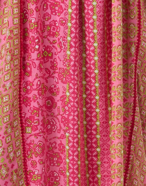 Fabric image - Poupette St Barth - Amaya Pink Batik Print Kaftan 