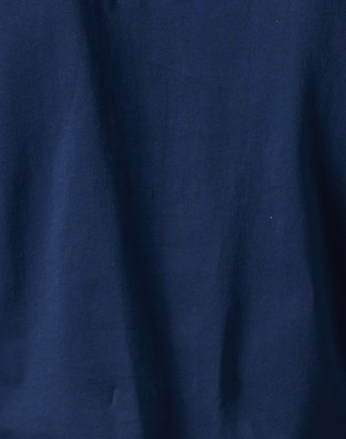 Fabric image - Veronica Beard - Coralee Navy Lace Puff Sleeve Top