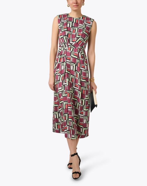 Multi Geometric Print Dress
