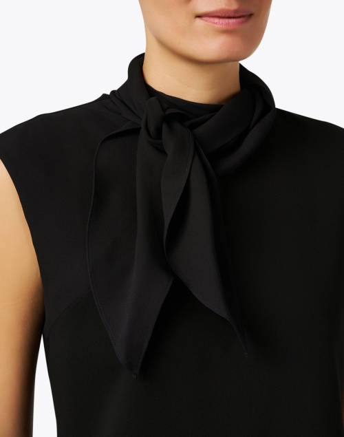 Extra_1 image - Lafayette 148 New York - Black Tie Neck Sheath Dress