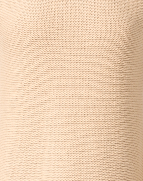 Fabric image - Kinross - Tan Garter Stitch Cotton Sweater