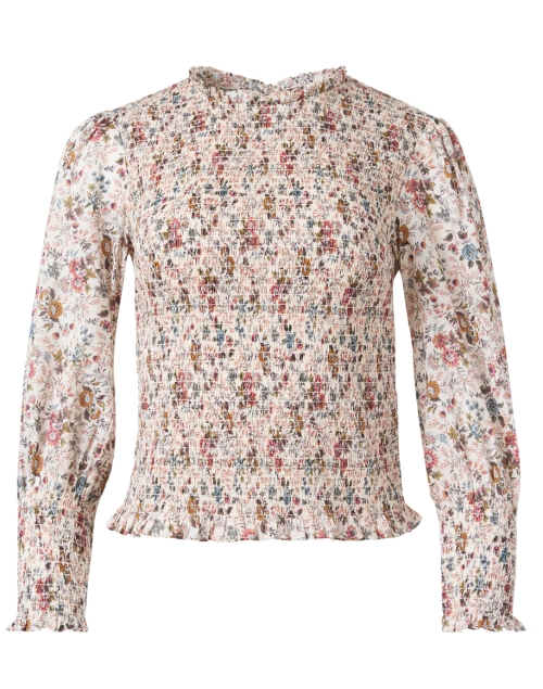 Product image - Veronica Beard - Kali Multi Floral Print Smocked Blouse