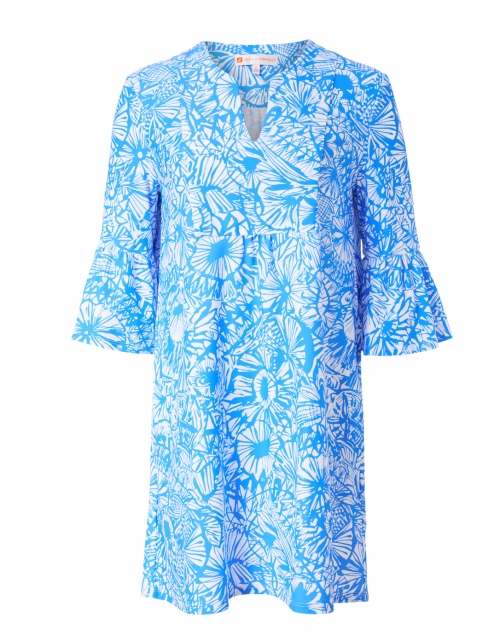 Jude Connally - Kerry Blue Palm Printed Dress