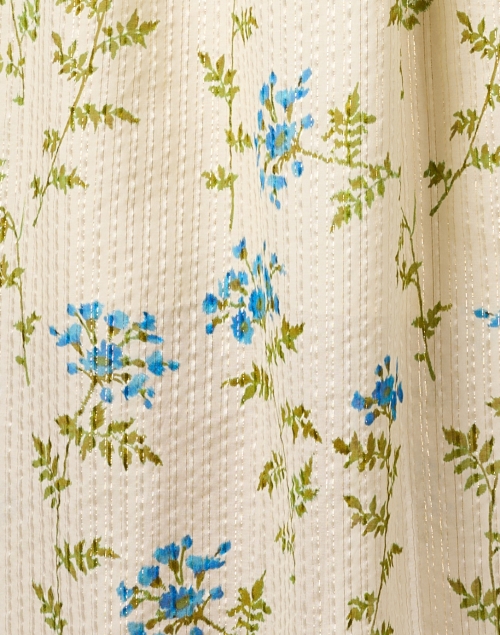 Fabric image - L.K. Bennett - Lotte Beige Multi Floral Shirt Dress