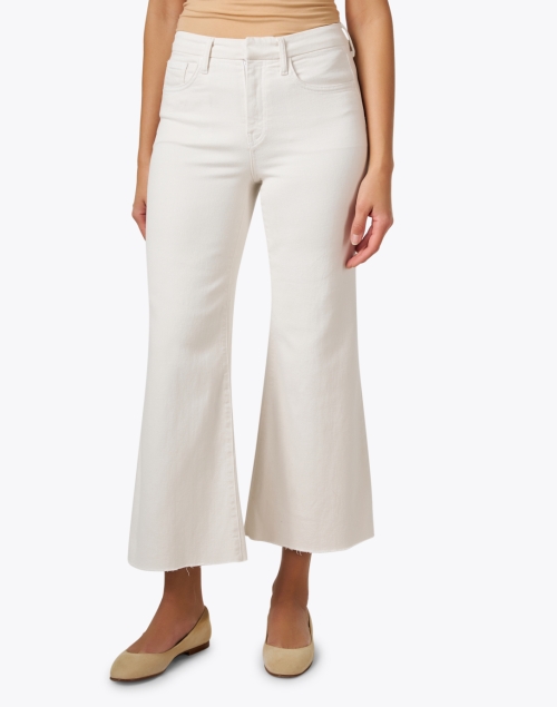 Front image - Frank & Eileen - Galway Ivory Wide Leg Jean