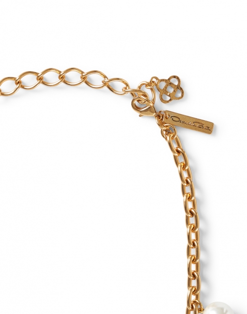 Oscar de la Renta - Gold and Pearl Single Strand Necklace