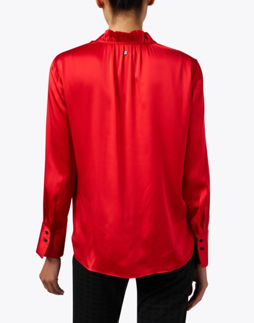 Back image - Marc Cain - Red Silk Blouse