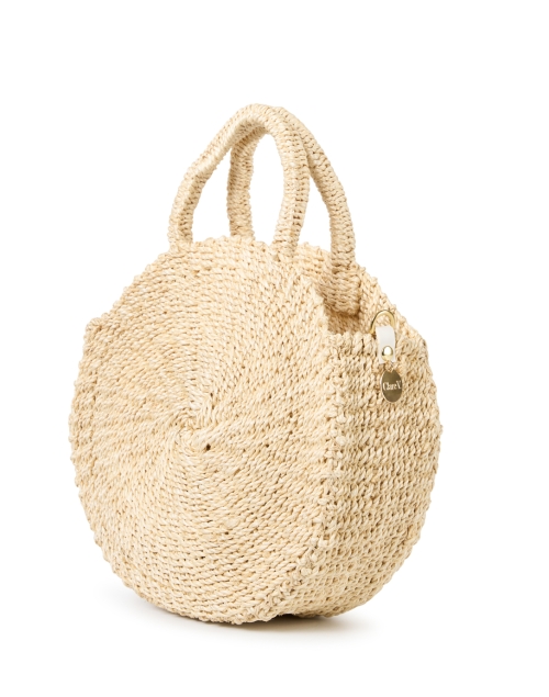 Front image - Clare V. - Alice Cream Woven Handbag 