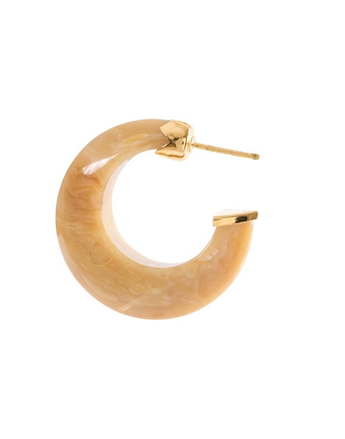 Front image - Gas Bijoux - Abalone Hoop Earrings
