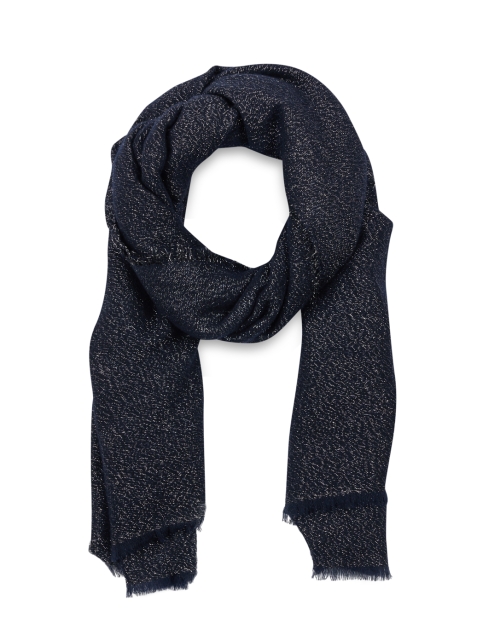 Product image - Jane Carr - Navy Cashmere Lurex Scarf