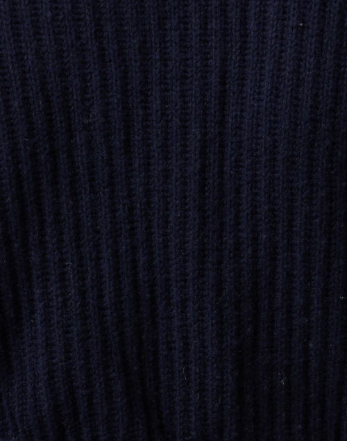 Fabric image - Madeleine Thompson - Clover Navy Wool Cashmere Cardigan
