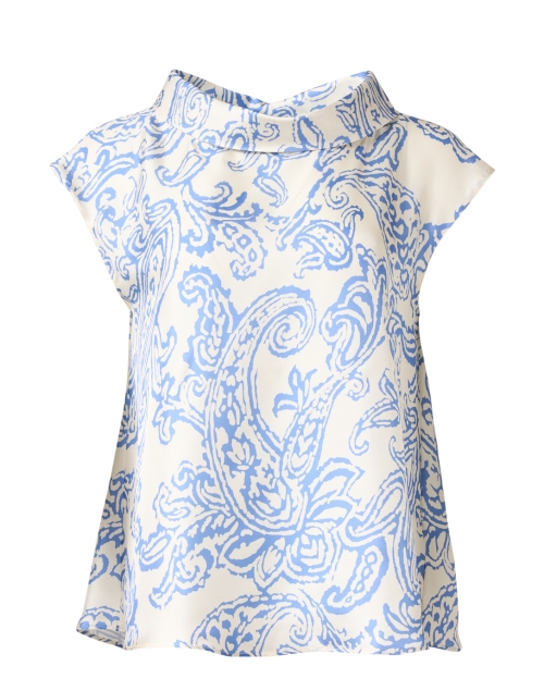 Product image - Caliban - Blue Paisley Silk Blouse