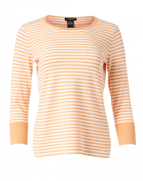 Product image - J'Envie - Melon Heather and White Stripe Stretch Top