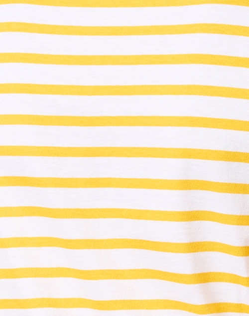 Fabric image - Saint James - Etrille Yellow and White Striped Cotton Tee