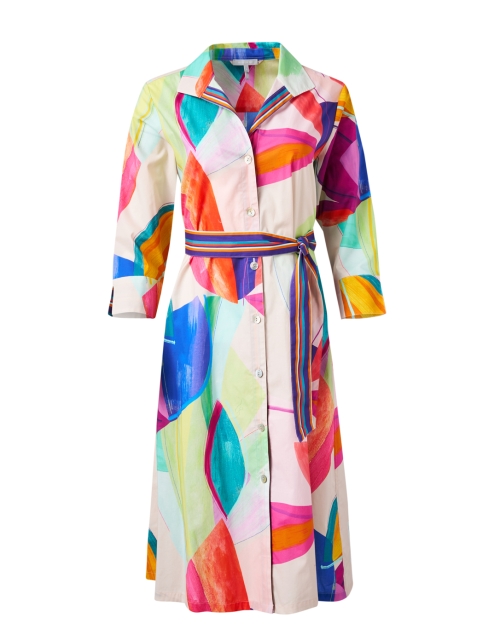 Product image - Hinson Wu - Charlie Multi Abstract Print Cotton Shirt Dress
