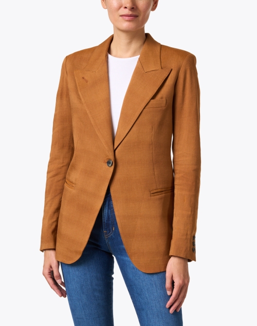 Front image - Smythe - Brown Linen Blazer