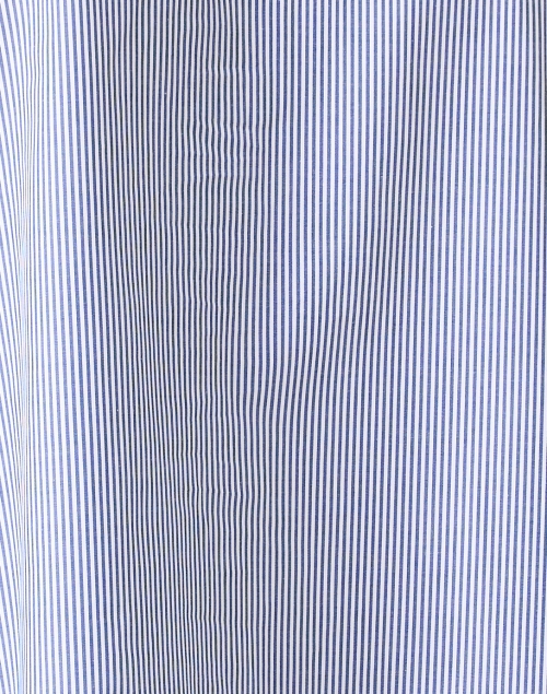 Fabric image - Vitamin Shirts - Blue and White Striped Cotton Shirt