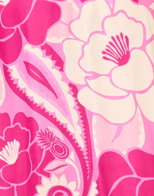 Fabric image - Farm Rio - Pink Tropical Print Shirt Dress