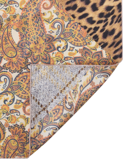 Back image - Jane Carr - Pink and Beige Silk Multi Print Scarf