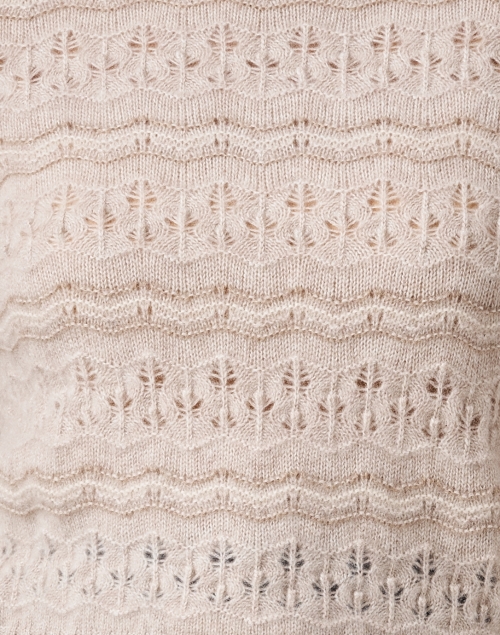 Fabric image - White + Warren - Beige Cashmere Stitch Sweater