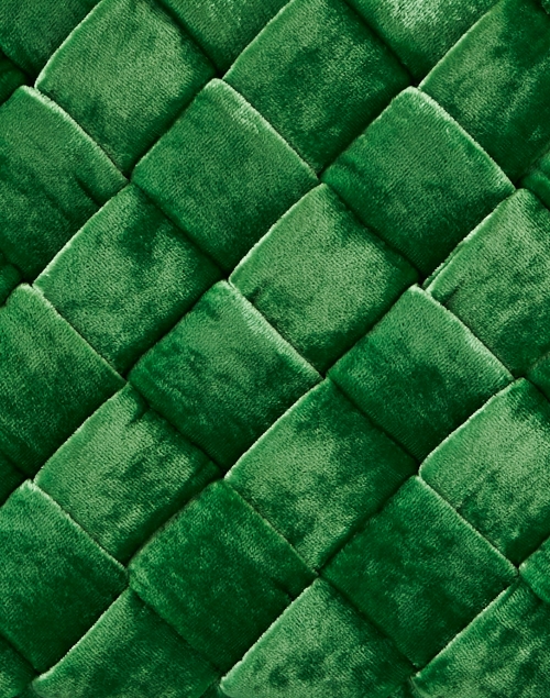 Fabric image - Loeffler Randall - Aviva Green Woven Velvet Clutch