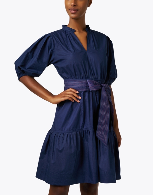 Front image - Bella Tu - Navy Cotton Dress
