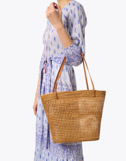 Elena Natural Rattan Bag