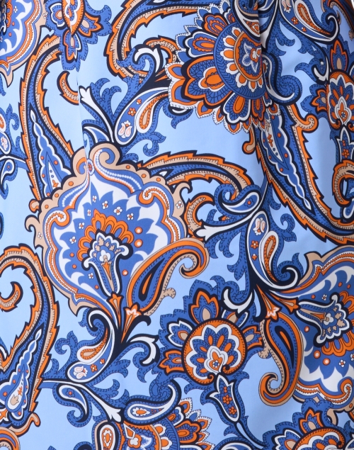 Fabric image - Jude Connally - Anna Blue and Orange Print Dress