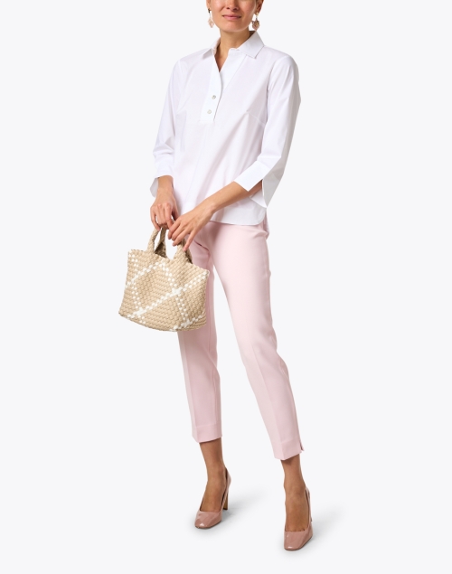 Look image - Peserico - Pink Stretch Pull On Pant