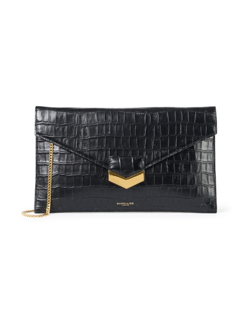 Extra_1 image - DeMellier - London Black Embossed Leather Clutch