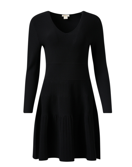 Product image - Shoshanna - Cierra Black Knit Fit and Flare Dress