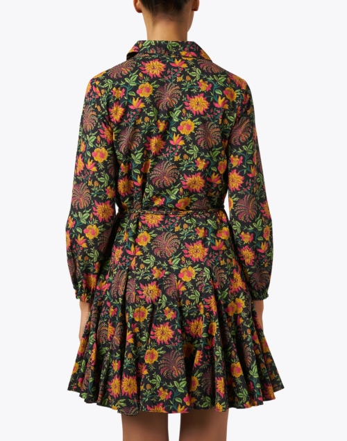 Back image - Ro's Garden - Poppy Multi Floral Print Shirt Dress