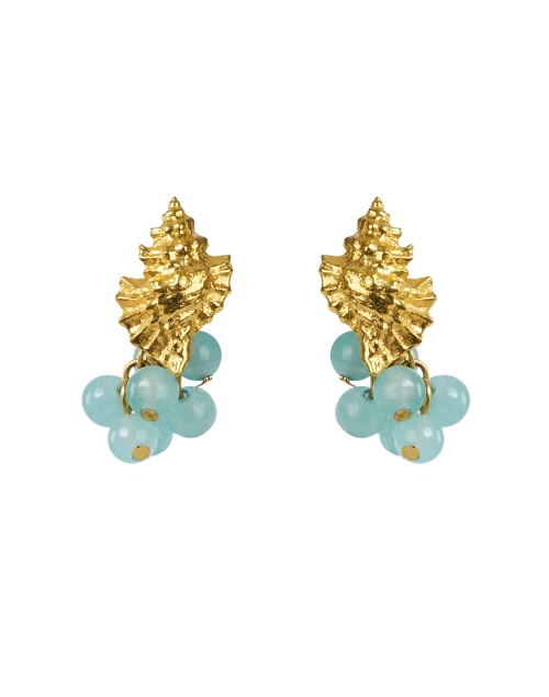 Peracas Positano Blue and Gold Earrings