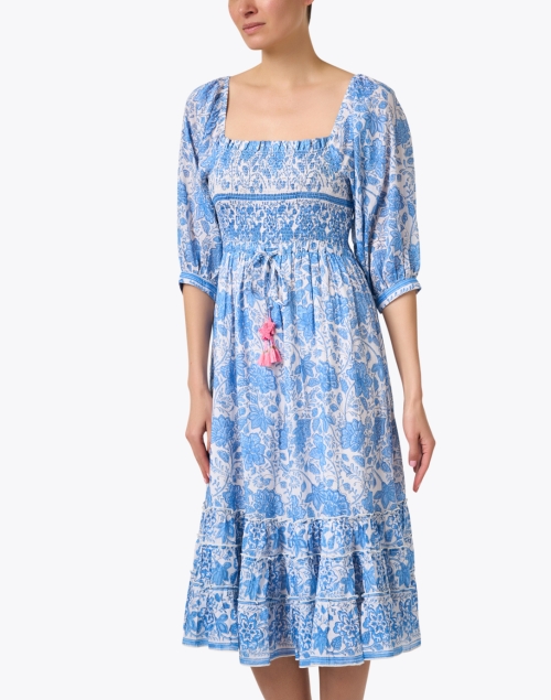 Front image - Bell - Millie Blue Floral Dress 