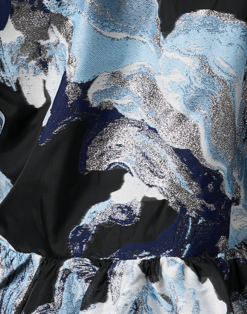 Fabric image - Stine Goya - Jenny Blue Multi Jacquard Organza Top