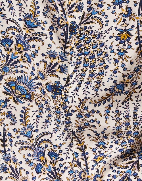 Fabric image - Veronica Beard - Henrieta Multi Print Silk Blouse
