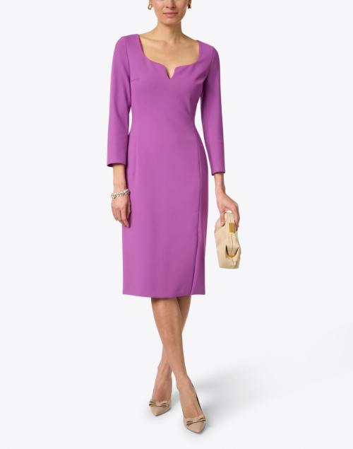 Dihera Purple Sheath Dress
