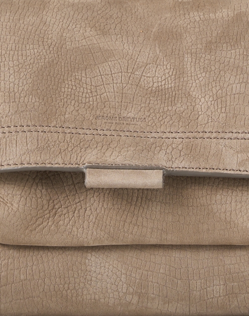 Fabric image - Jerome Dreyfuss - Lulu Taupe Leather Croc Crossbody Bag