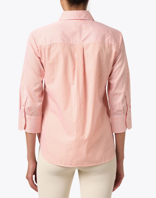 Back image - Hinson Wu - Margot Orange and White Stripe Shirt